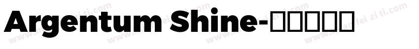 Argentum Shine字体转换